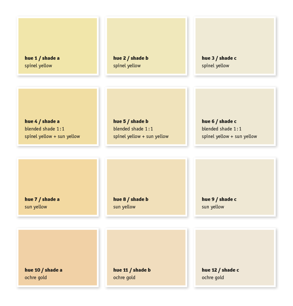 250 Colour Block - Colour Chart for Paints & Plasters