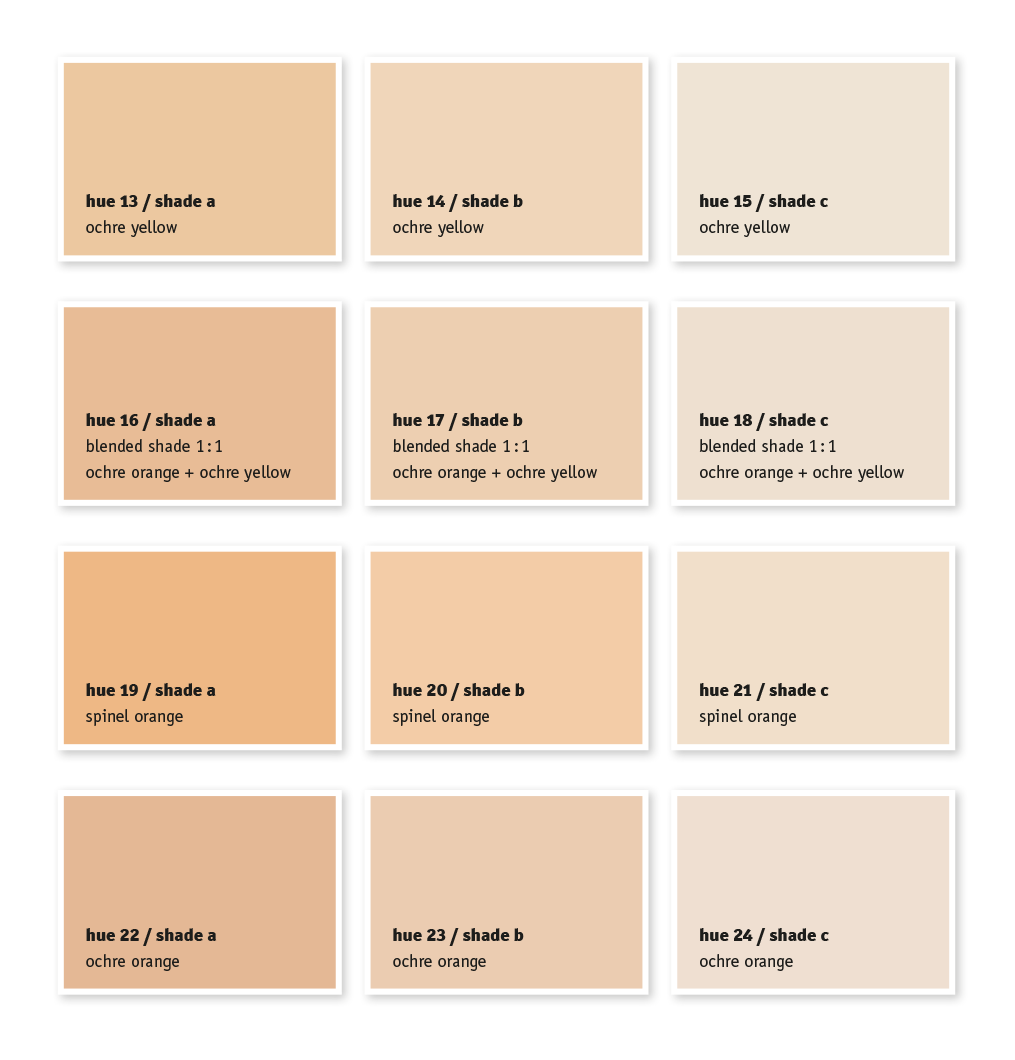 250 Colour Block - Colour Chart for Paints & Plasters