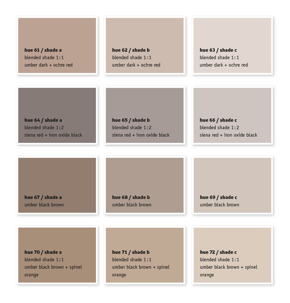 250 Colour Block - Colour Chart for Paints & Plasters