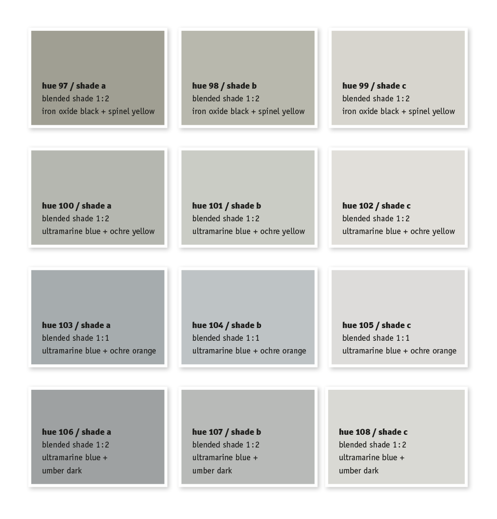 250 Colour Block - Colour Chart for Paints & Plasters