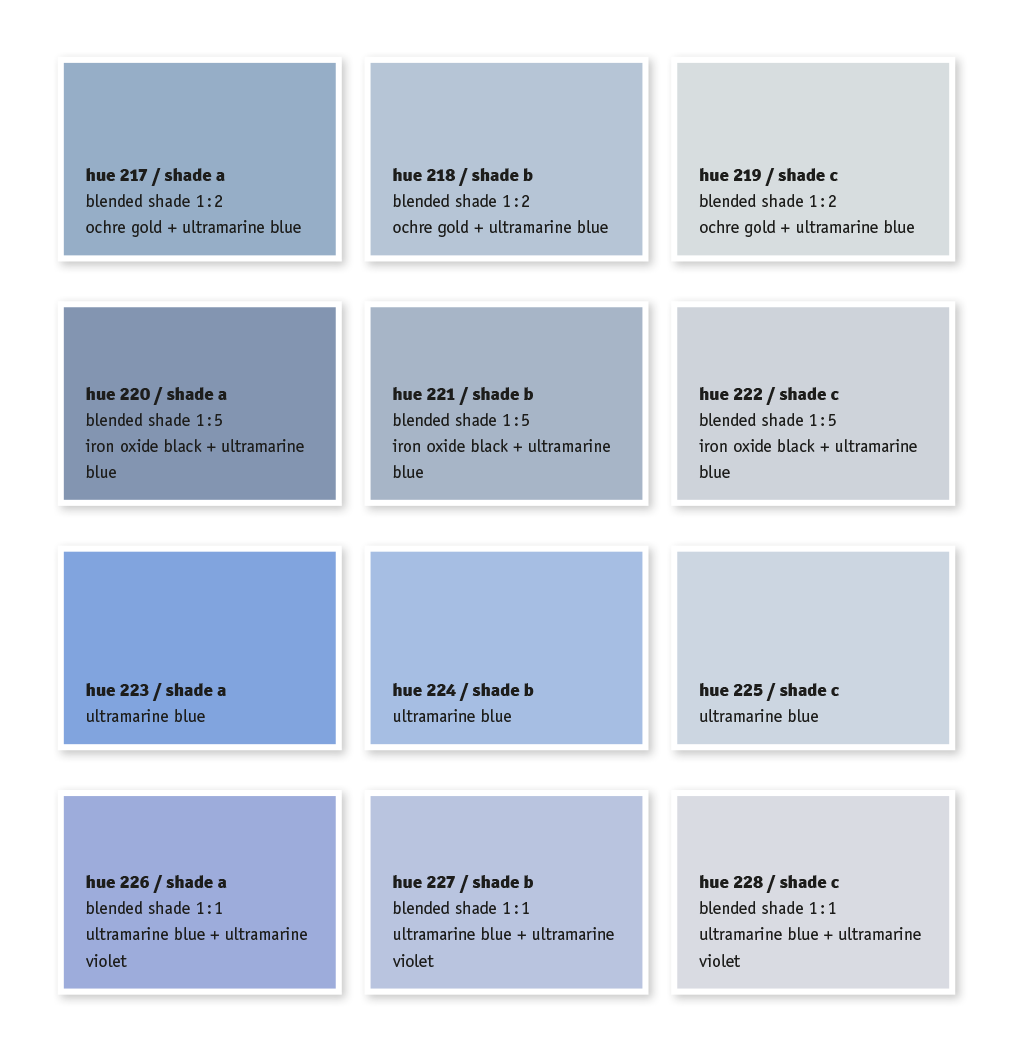 250 Colour Block - Colour Chart for Paints & Plasters
