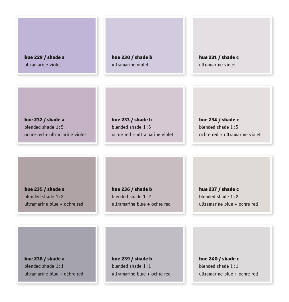 250 Colour Block - Colour Chart for Paints & Plasters