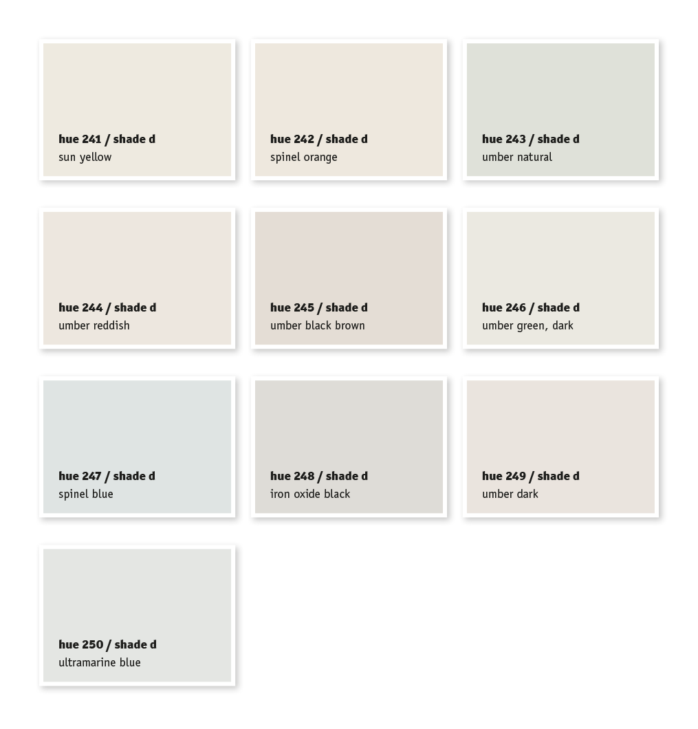 250 Colour Block - Colour Chart for Paints & Plasters