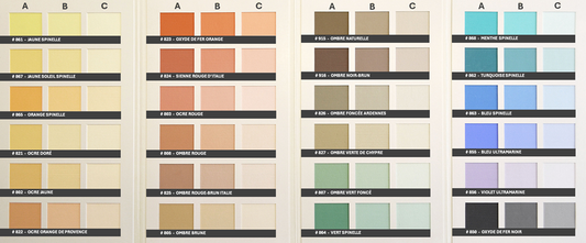 Nuancier de 72 couleurs pour peintures et enduits