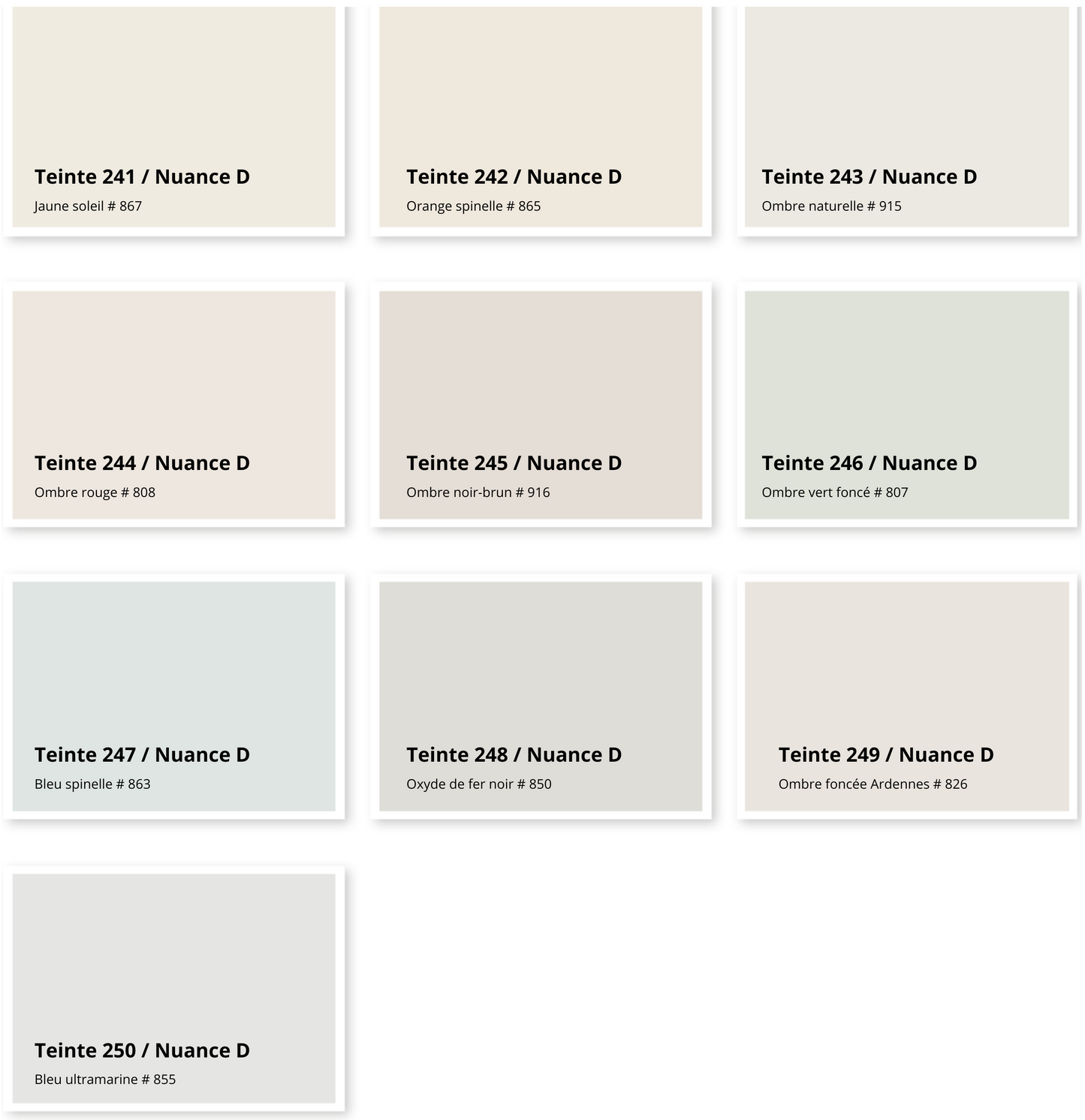 NATURAL DRY PIGMENTS